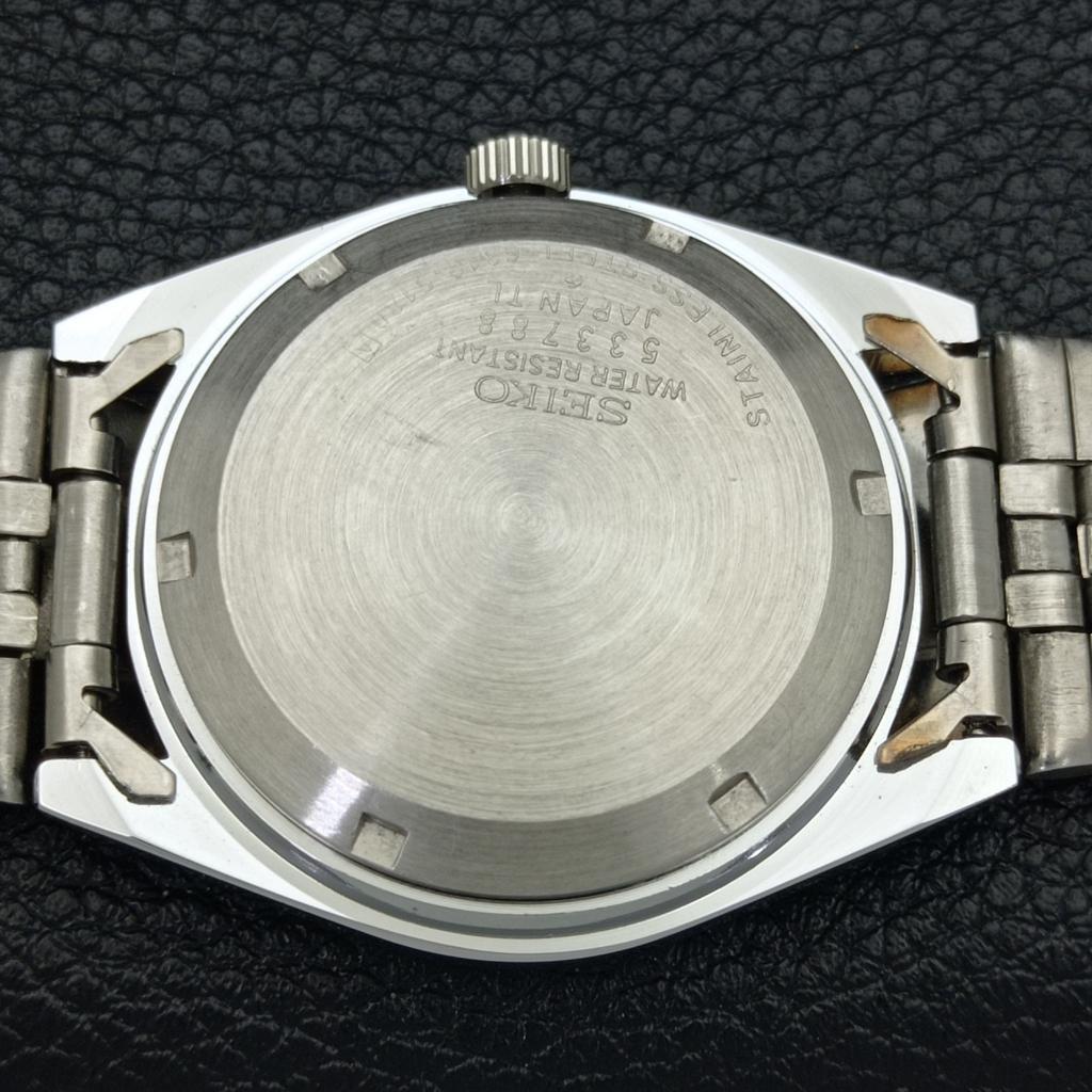 REFURBISHED SEIKO 5 AUTOMATIC MENS WATCH JAPAN MADE WHITE DIAL CUSTOM A440098-2 QV90-a440098