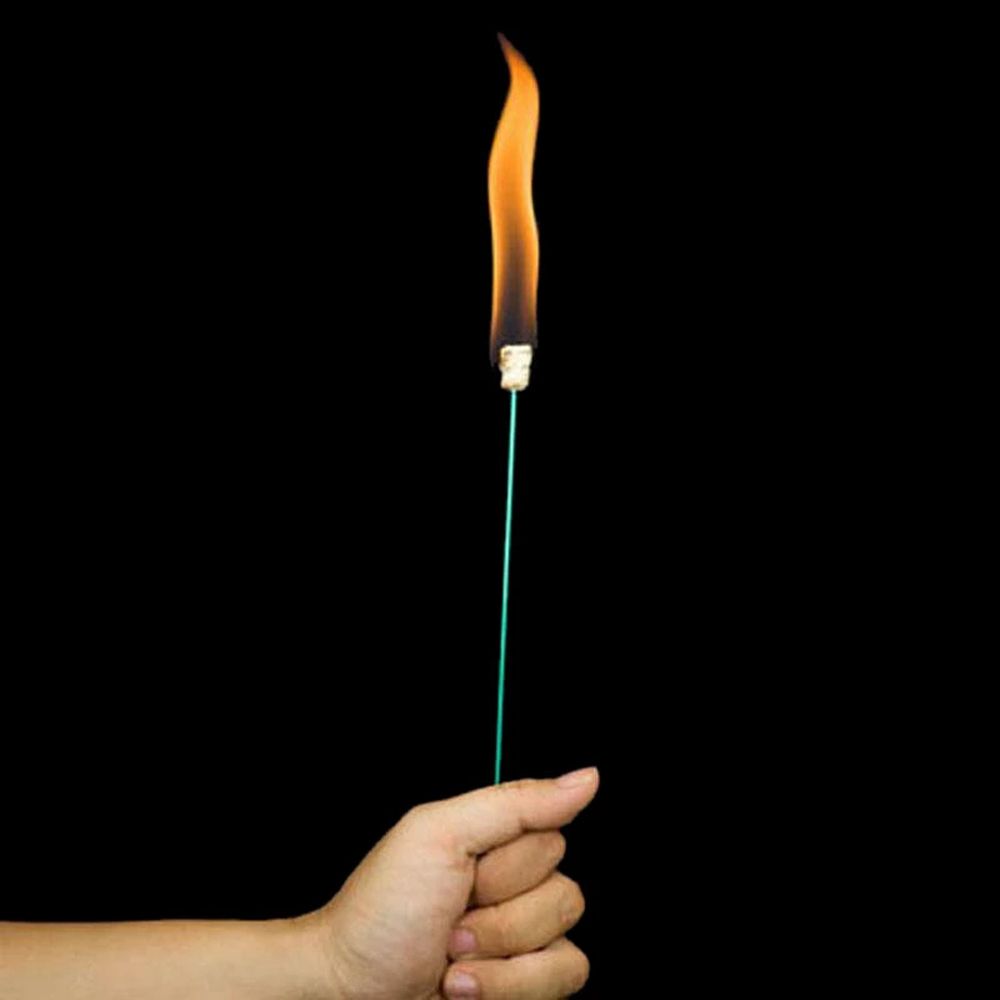 Present Flame Appearing Flower Magic Trick Rose Change Roses Magic Torch to Rose Magic Fire Rose