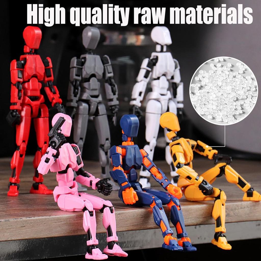 (Assembly Completed) Titan13 Action Figure Set,Upgrade Lucky Robot 13 Action Figure,3D Printed Multi-Jointed Movable,Nova 13 Action Figure for
