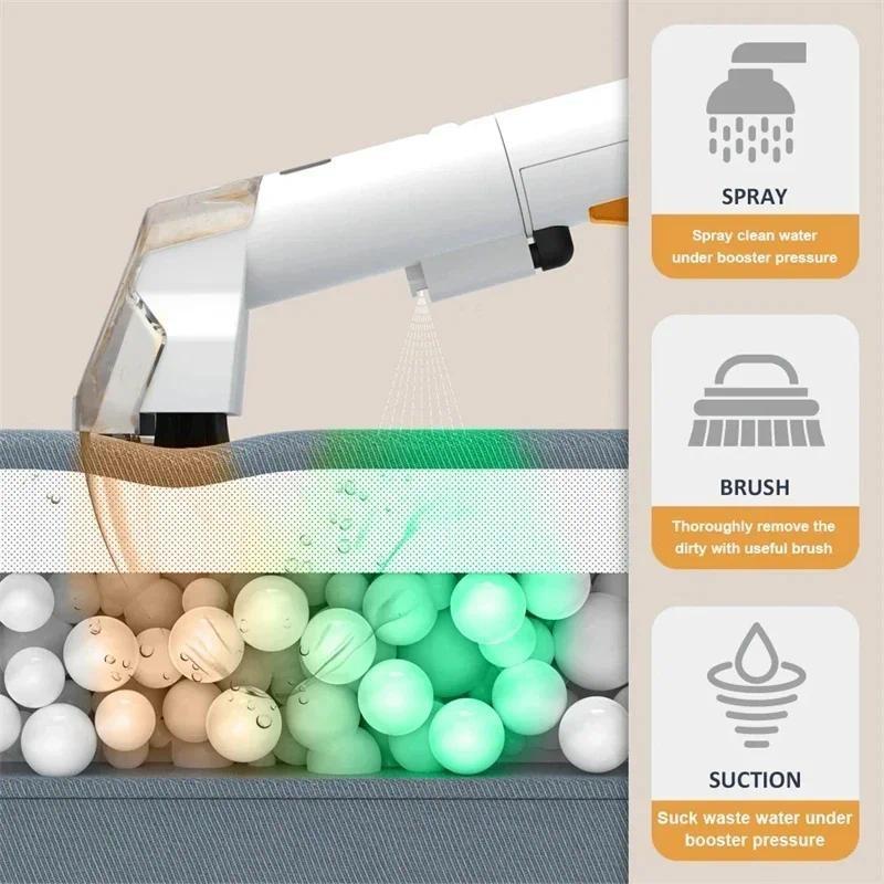 400W Household Electric Carpet Cleaner Powerful Deep Stain Cleaning Machine Upholstery & Furniture Steam Cleaner