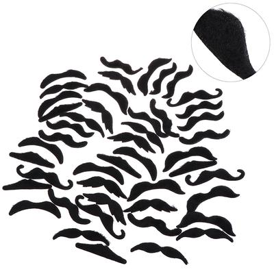 48Pcs Costume Mustache Pirate Party Halloween Cosplay Fake Beard Party Supplies