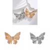 Spring 2025 Fashion Alloy Enamel Water Drilled Butterfly Brooch For Women And Men