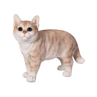 Ubia Walking Milk Tea 26 X 11 X Doll Garden Cat, 19.5 Cm, Figurine, Ornament, Animal, Decor, Cat, H22251-25