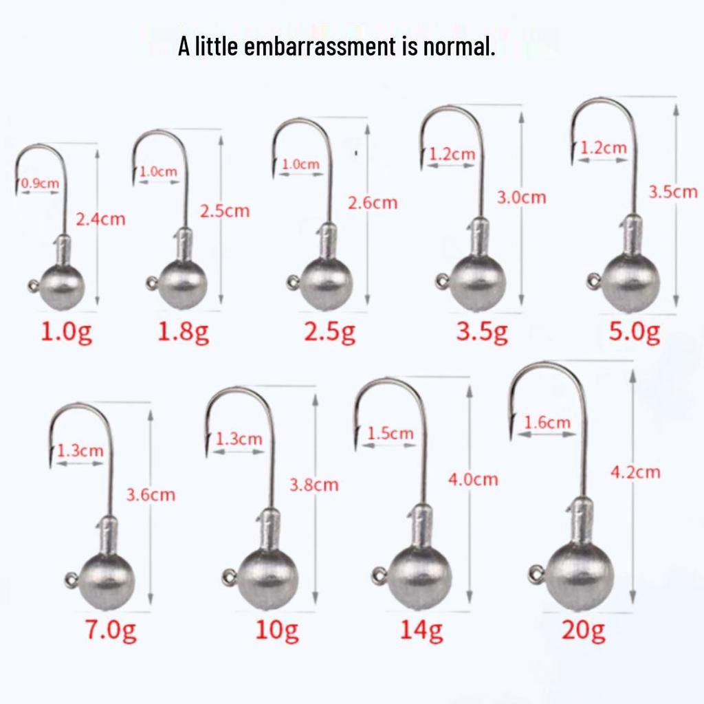 Ultraleichter Micro-Lure Bleikopfhaken: Künstköder für das Angeln auf Barsch, Zander und Mandarin-Fisch.