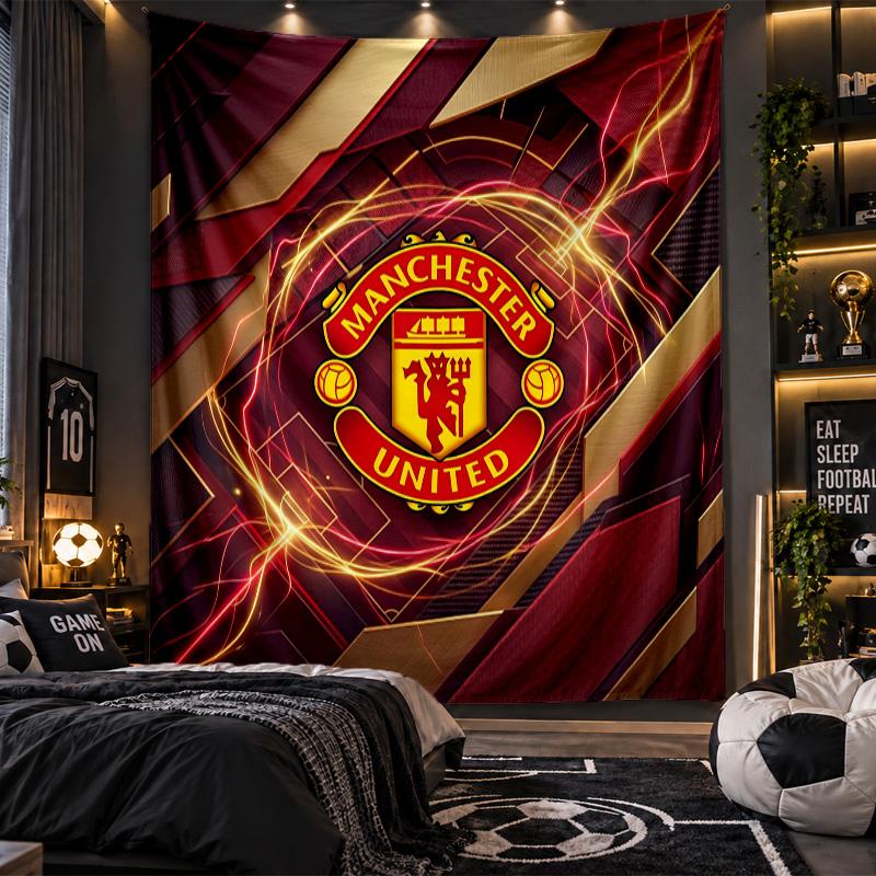 Wandbehang Tapisserie Manchester United Drucktuch für Wohnzimmer Schlafzimmer Heimdekoration