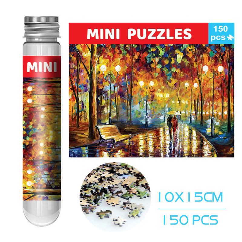 Christmas Gifts, Family Time 150 Mini Test Tube Puzzle World Famous Painting Travel Puzzle Yc-M