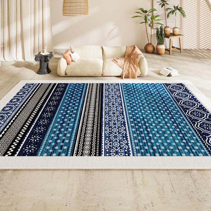 Light Luxury Retro Carpets for Living Room Bohemian Style Bedroom Decor Carpet Large Area Thick Lounge Rug Home Washable Mat