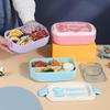 Microwave Safe Portable Lunch Box Water Bottle Set Airtight BPA Free Food Container for Office Workers Daily Use