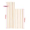 50Pcs Disposable Wooden Stirrers Coffee Hot Cold Drinking Beverage Sticks Eco-Friendly K-Cup Lids Compatible Wood Stir Pops