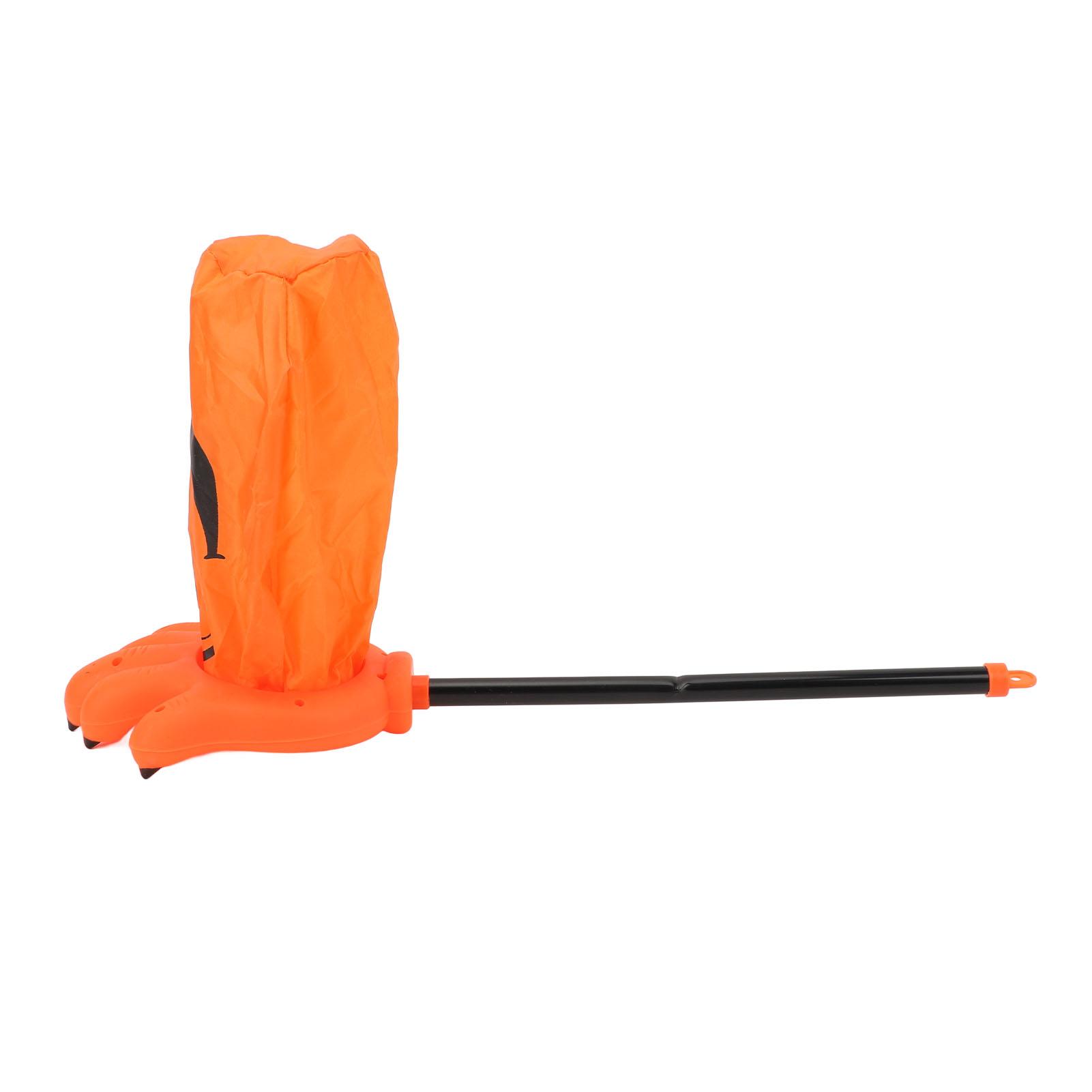 

Сумка в форме ладони на Хэллоуин, сумка для конфет с длинной ручкой, игровой реквизит, сувениры на вечеринку для детей, оранжевый