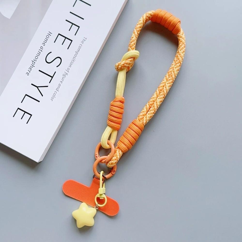 Dopamine Colorful Mobile Phone Hanging Rope Dual Purpose Short Braided Rope  Men and Women