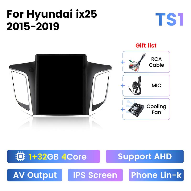 Navifly 9.7" Vertical Screen All-In-One Car Radio For Hyundai Creta IX25 2015-2019 Carplay Android Auto Multimedia Player GPS BT