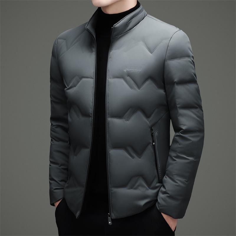 Men's Winter Business Casual Stand Collar Down Jacket - 2025 Edition, Thickened & Lightweight Fashionable Outerwear