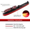 2PCS 12V LED Red Rear Fog Lamp Bumper Light For 2025-2025 Honda N-Box LED Rear Bumper Reflector Light Brake Lamp Car Accessories