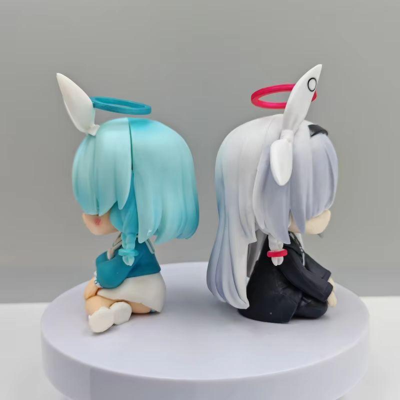 Archive Blue Arona Prana Anime Statue Model Toy 11Cm Cute Beautiful Girl Swimsuit Handmade Collectible Action Figure