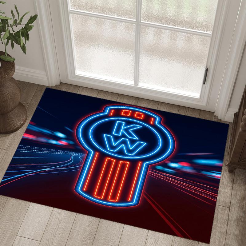 Kenworth Design Crystal Velvet Carpet Cozy Non?Slip Printed Rug For Bedroom Living Room Entrance