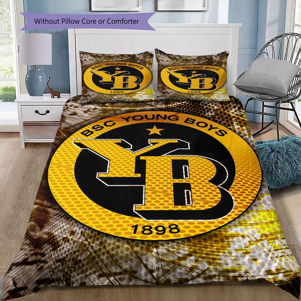 BSC Young Boys Pattern Bedding Home Decoration Birthday Gift ( 1 Duvet Cover + 2 Pillowcase, Without Core),fan Merchandise.