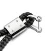 Metal Weave Car Logo Keychain Lanyard Key Ring Buckle For BMW Z3 Z4 G30 X1 X4 X3 X5 X6 E36 E46 E39 E60 E53 E34 F10 Accessories