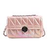 Fashionable and Versatile Shoulder Chain Crossbody Bag, New Trendy PU Colorful Small Square Bag, Shopping Fashionable Women's Bag