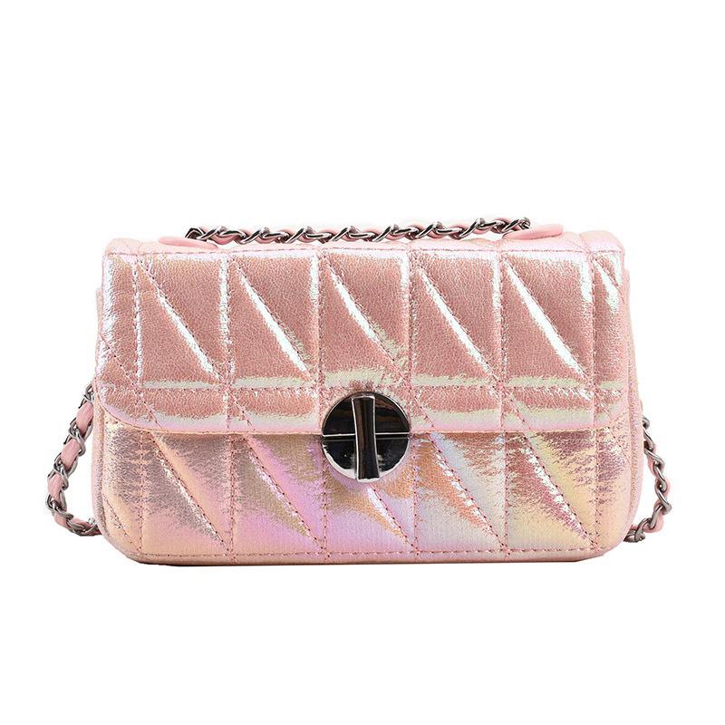 Fashionable and Versatile Shoulder Chain Crossbody Bag, New Trendy PU Colorful Small Square Bag, Shopping Fashionable Women's Bag