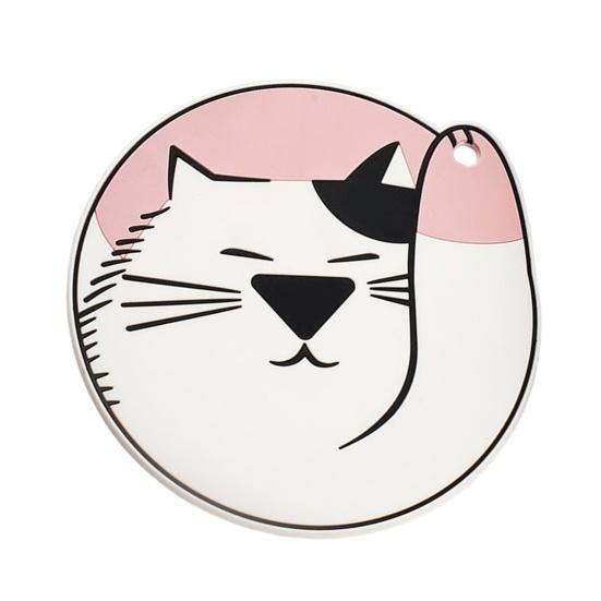 PVC Placemat Cute Animal Heat Insulation Mat Non Slip Scratch Resistant Coaster красный
