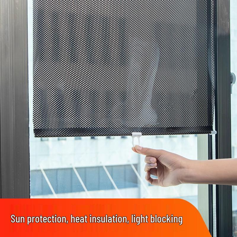 Einziehbare Verdunklungsrollos mit Saugnäpfen für Küche, Büro oder Wintergarten