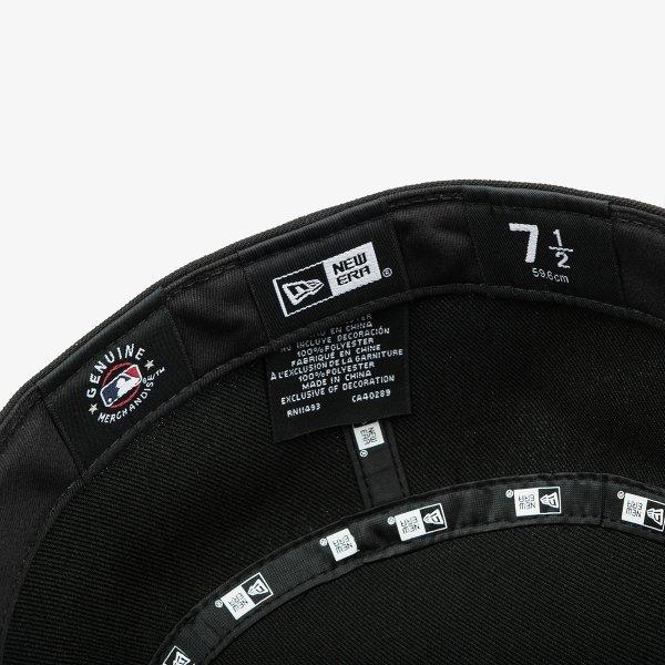 New Era Mlb Chicago White Sox Czapka Fitted Czarna z Zakrzywionym Daszkiem i Wypełnieniem Free Curved Fillbox 14881450