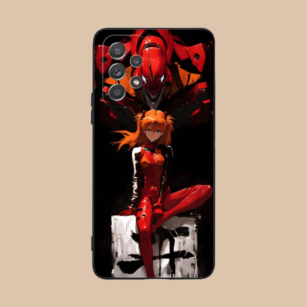 Funda de Teléfono Móvil Anime EV Asuka para Samsung Galaxy A56 55 54 53 52 51 36 35 34 23 16 15 5G Funda Colorida Funda Bonita Lujo
