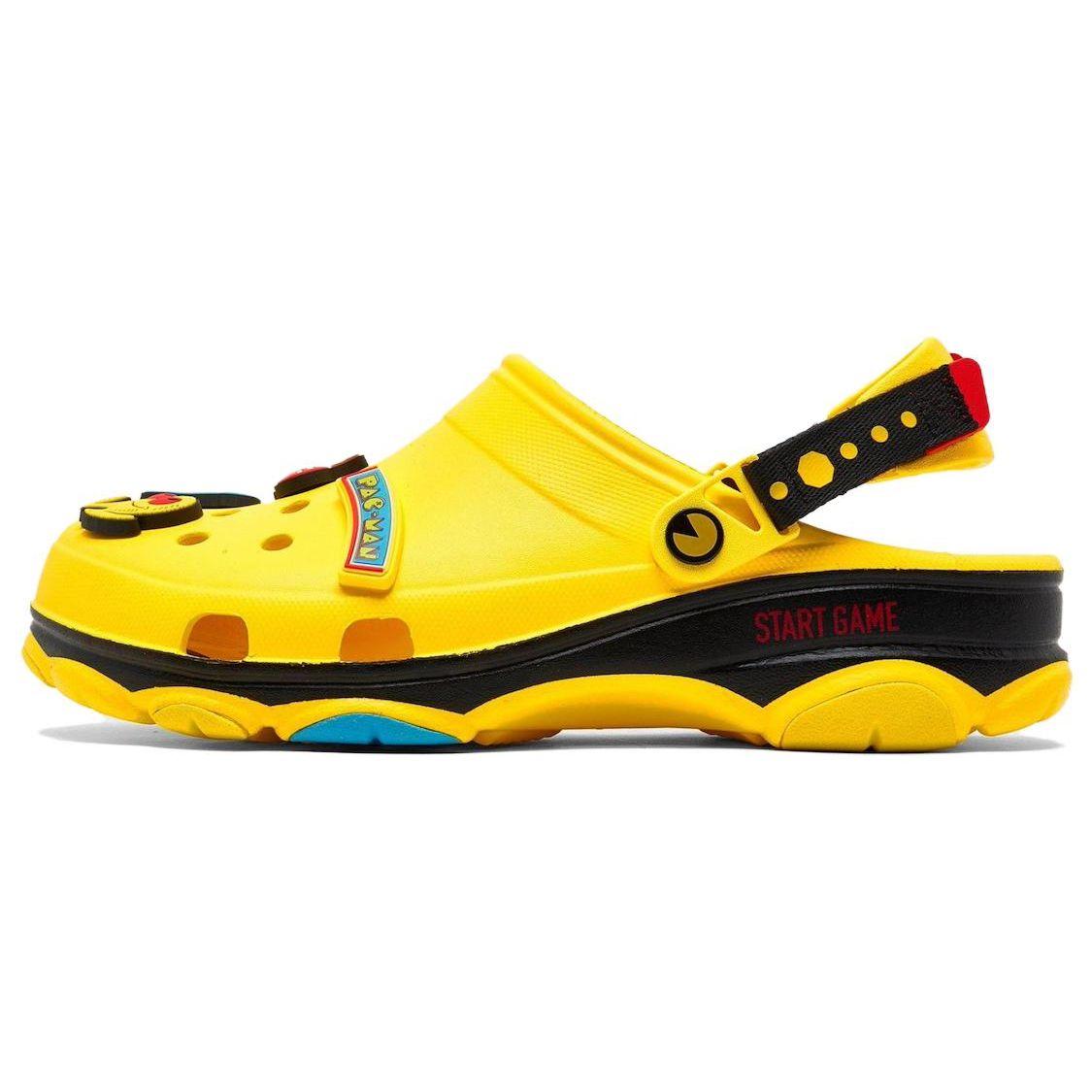 Crocs Pac‑Man Classic All‑Terrain Clog Pac‑Man Lemon/Multi Mens 209322‑7C1 37-38