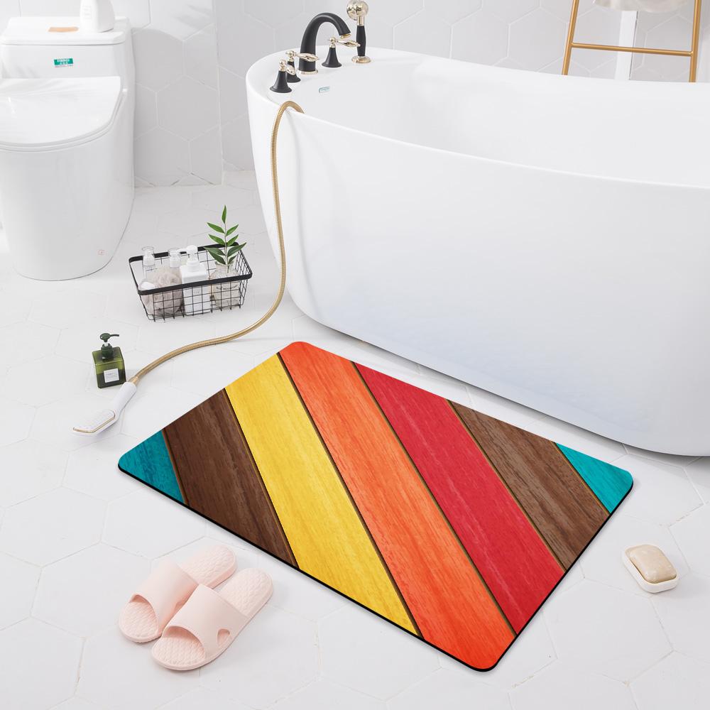 Modern Non-slip Absorbent Mat Decoration Bedroom Door Mat Kitchen Floor Mat Bathroom Shower Rug