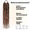 15Strands Handmade Dirty Braids 24Inch Boxing Hook Needle Hairband  Party