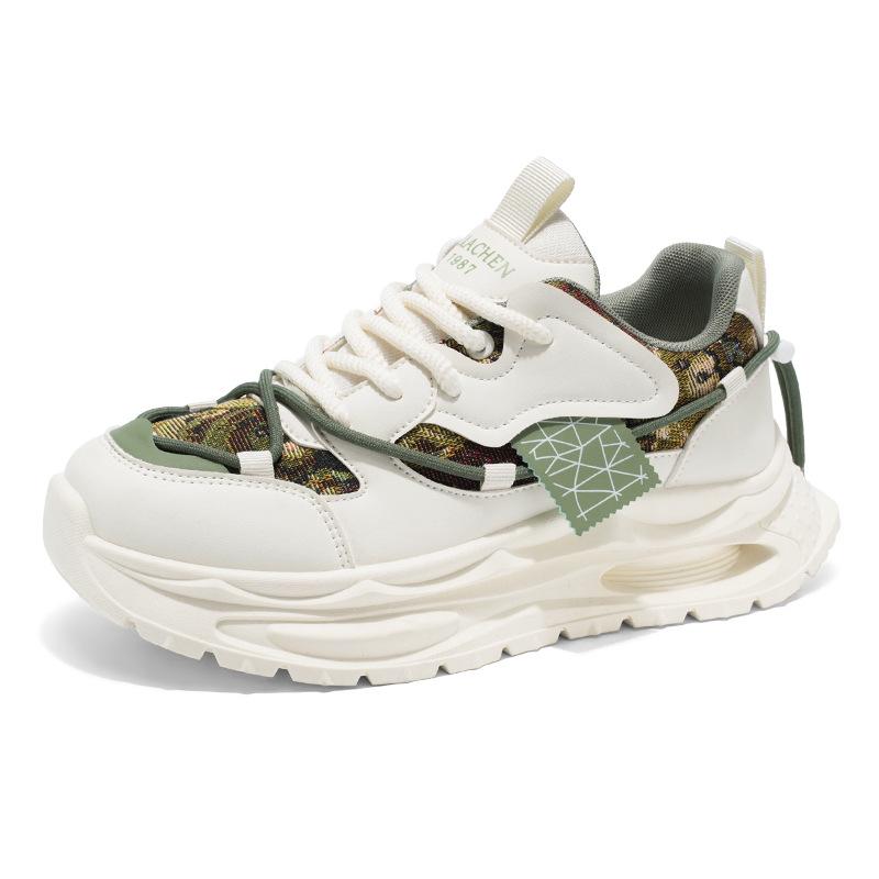 

Men s shoes trend spring and autumn youth casual sports shoes new men s Korean version student platform white shoes trendy shoes 44
