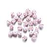 30Pcs/Lot 8mm Acrylic Dice Beads Square Shape Spaced Loose Beads for DIY Bracelet Necklace Charms Jewelry Making Accessories
