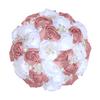 European & American Elegant Ribbon Flower Bridal Bouquet – Beaded Five-Flower Design