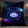1 Stück Mi-lan FC Emblem Aufdruck Weiche Flanelldecke Überwurf für Schlafzimmer Wohnzimmer Sofa Camping Reise Fan Geschenke Weihnachtsgeschenke