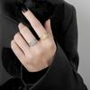 Retro Minimalist Women Korean Sun Moon Punk Fashion Jewelry Open Ring Finger Rings Copper