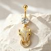 1Pcs  Belly Button Rings Stainless Steel Leopard Navel Piercing Sexy Belly Rings Body Piercing Jewelry Navel Rings