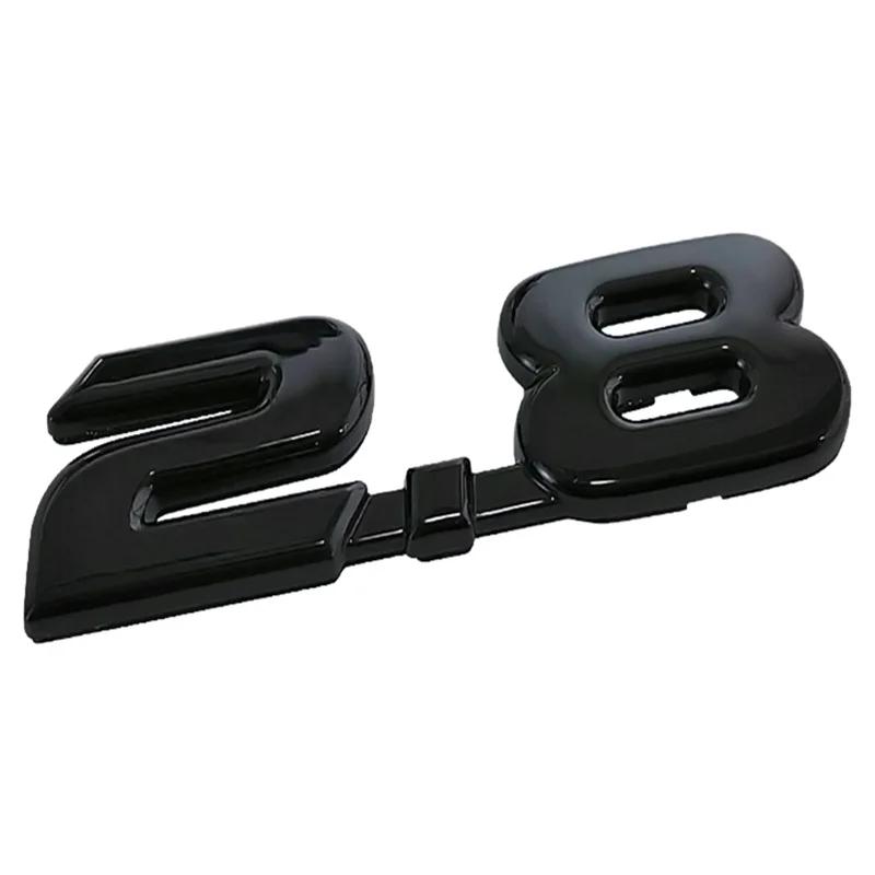 ABS Emblem Decal Car Rear Trunk Badge Sticker for Toyota 2.7 2.8 Yaris Corolla 4Runner Avalon Avensis Aygo CHR Auris Accessories