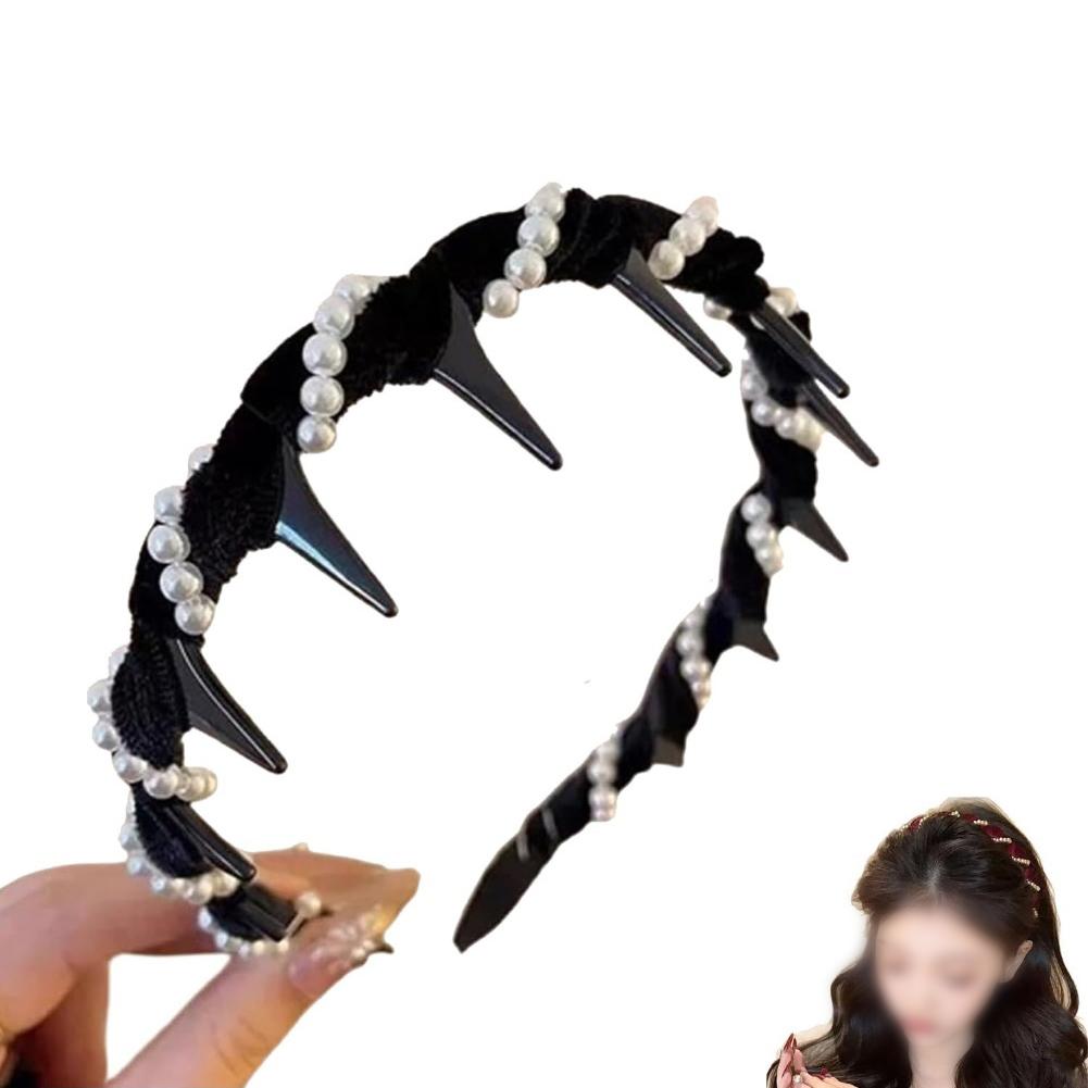 Pearl Hair Accessory Elegant Hair Accessory Comfortable High Cranium Headband Accessory Attention-Grabbing Piece