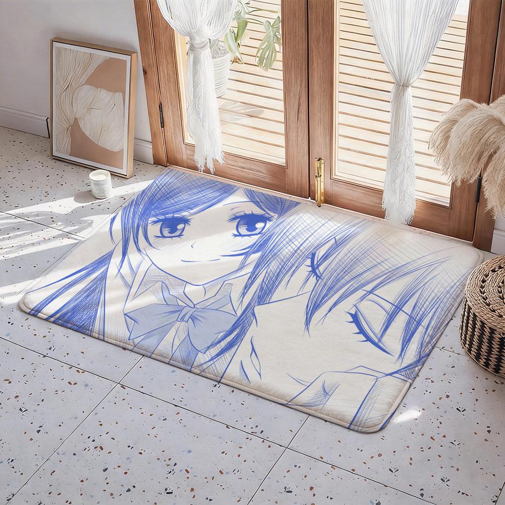 Anime Love K Kamisama K Kiss Floor Mat Eco Flannel Doormat Non Slip Odorless Indoor Floor Rug Soft Short Plush Home Mat