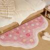 Girly Style Carpets for Living Room Colorful Flowers Bedroom Decor Carpet Irregular Bedside Plush Rug Fluffy Soft Home Floor Mat