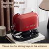 1Pc Retro Tissue Box Double-Layer Tissue Boxwith Storage Tray Jewelry Watch Organizer Home Living Room Desktop Napkin Container