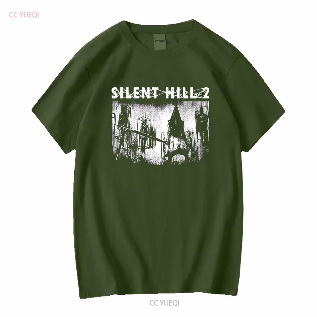 Silent Hill Pyramid Head Limited T Shirt Japanese Horror Survival Game Sh long or short sleeves vintage Washed Comfortable