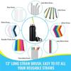 Plastic Narrow-mouth Baby Bottle Cleaner Soft Nylon Brush Cleaning Brush Sets  Water Bottle