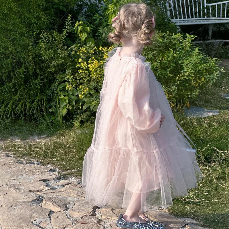 New Spring Girls' Sequined Tulle Princess Birthday Dress