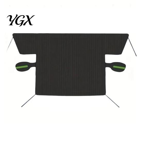 Ice Protection with Magnetic Edge Universal Car Windshield Snow Cover Thick Anti-Frost Sun Shade Quick Install Protector Magnets & Reflective