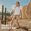 Davidella Girls' Short Sleeved T-shirt Summer Outfit New Children's Pure Cotton Base Shirt, Mid Size Children's Stylish Top