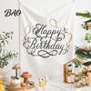 Banquet Decoration Cloth Baby Birthday Backdrop, Greenery Forest Banner for Boy Girl, Background 100 Day Celebration Party Decorations, Photo