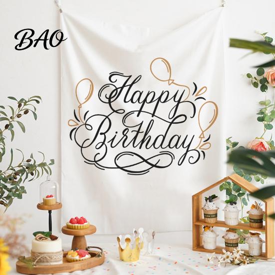 Banquet Decoration Cloth Baby Birthday Backdrop, Greenery Forest Banner for Boy Girl, Background 100 Day Celebration Party Decorations, Photo