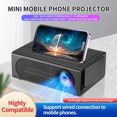 Miniproyector LED S361 Full HD 1080P Proyector portátil para el hogar Reproductor de video multimedia para cine en casa